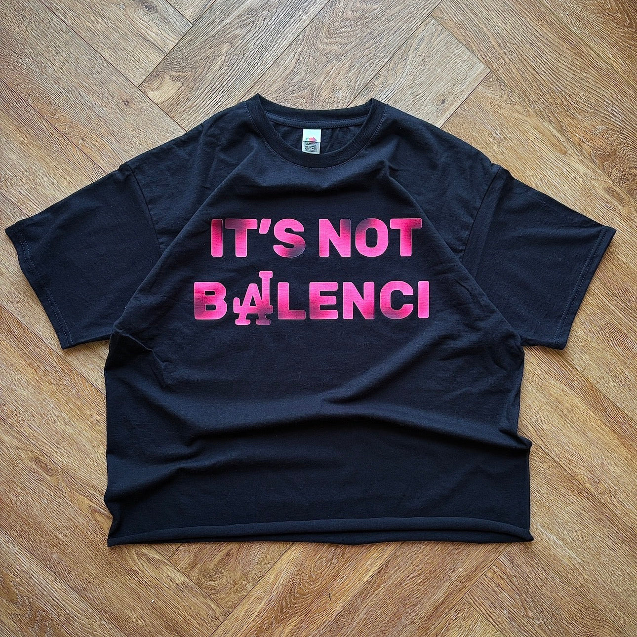 Czarna Koszulka Balenci
