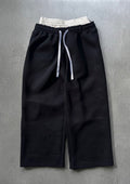 Black Double Waist Pants