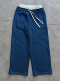 Navy Double Waist Pants